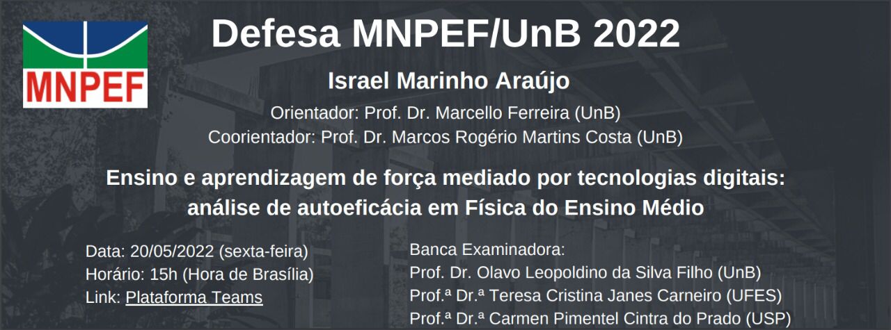 Defesa de Dissertação - Israel Marinho Araújo